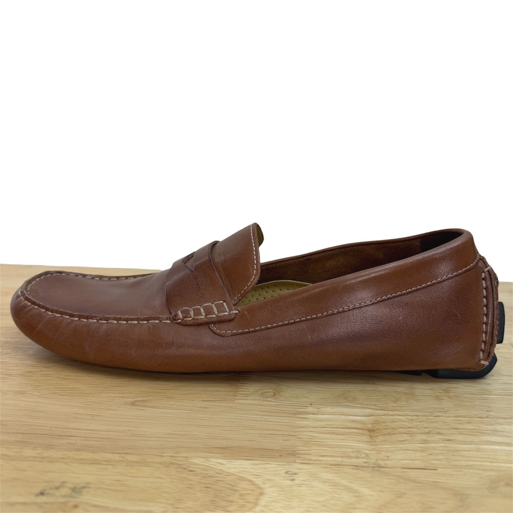 Cole Haan Howland Penny Loafer Mens 12 Brown Leather Driving Shoes Slip On
